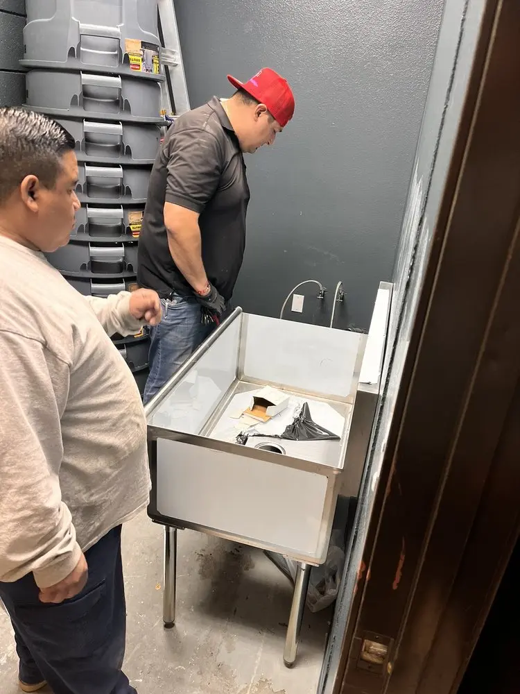 Commercial plumbing and sink installation in Haymount